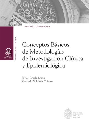 cover image of Conceptos básicos de metodologías de investigación clínica y epidemiológica